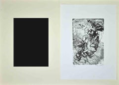 Retrato - Aguafuerte de Walter Piacesi - 1973