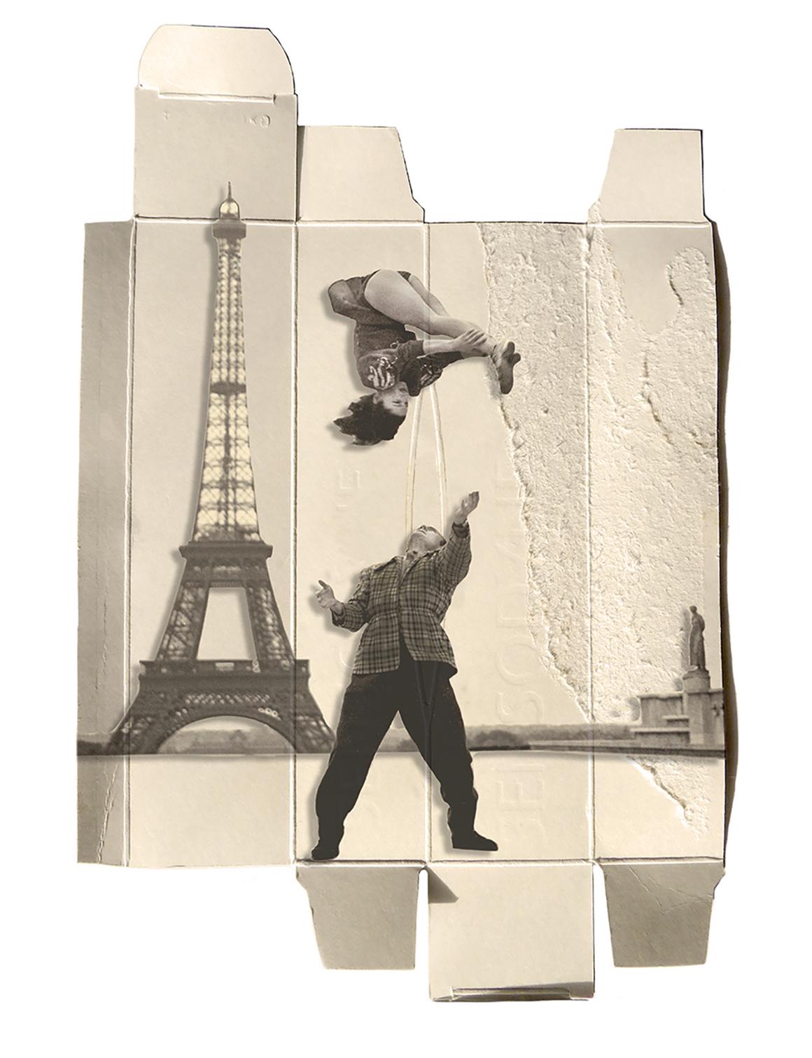 Walter Plotnick  Black and White Photograph - Paris Flip