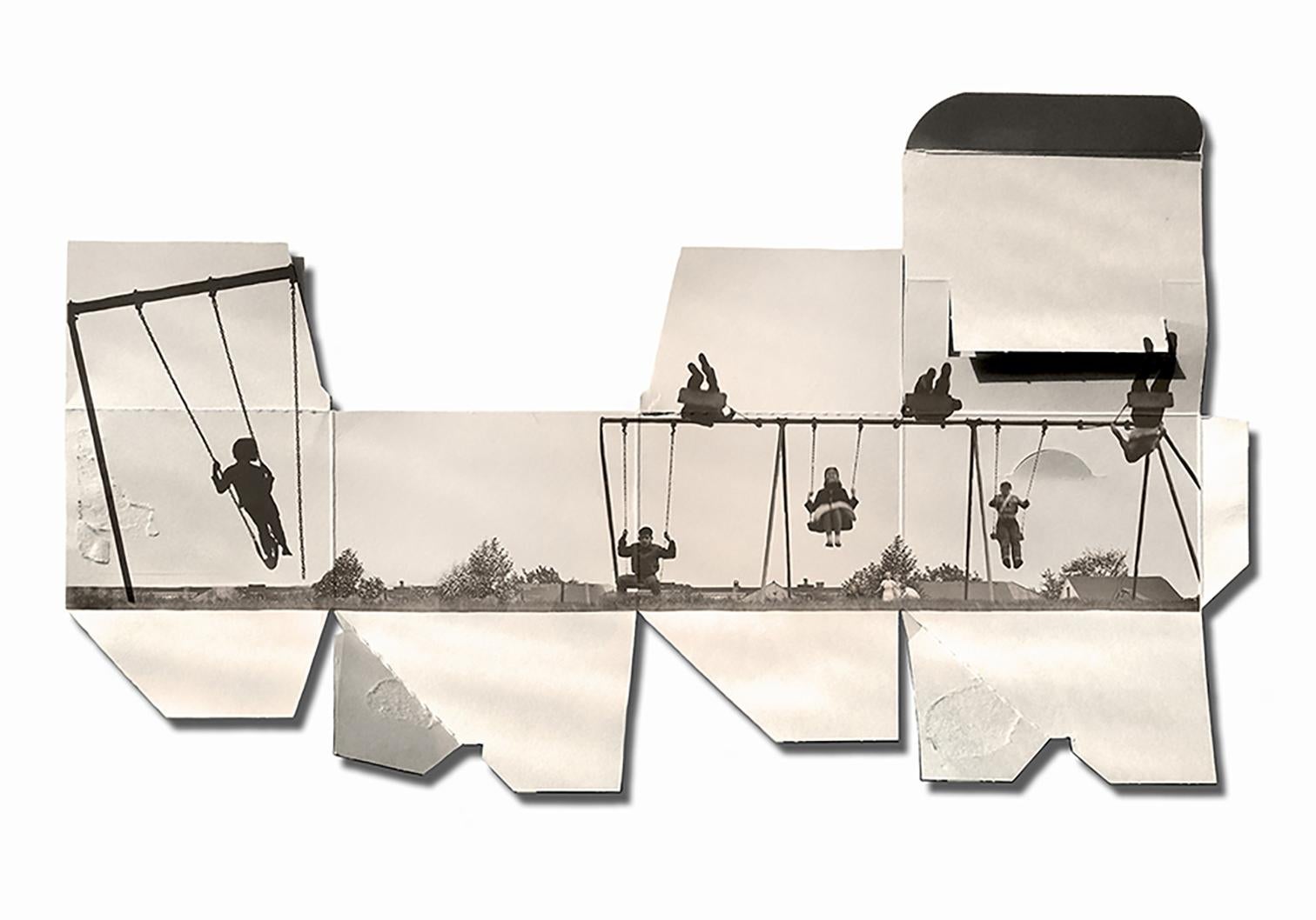 Walter Plotnick  Black and White Photograph - Silhouette Swing