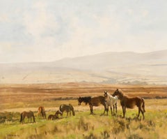 Walter Robin Jennings (1927-2005) - Framed 20th Century Oil, Wild Horses