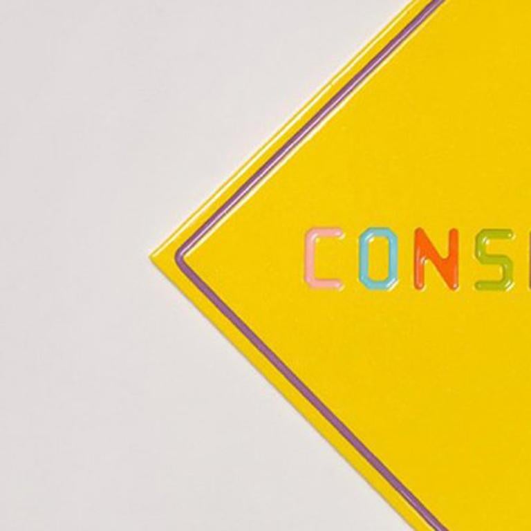 Conspiracy (Road Sign) - Contemporary Sculpture by Walter Robinson