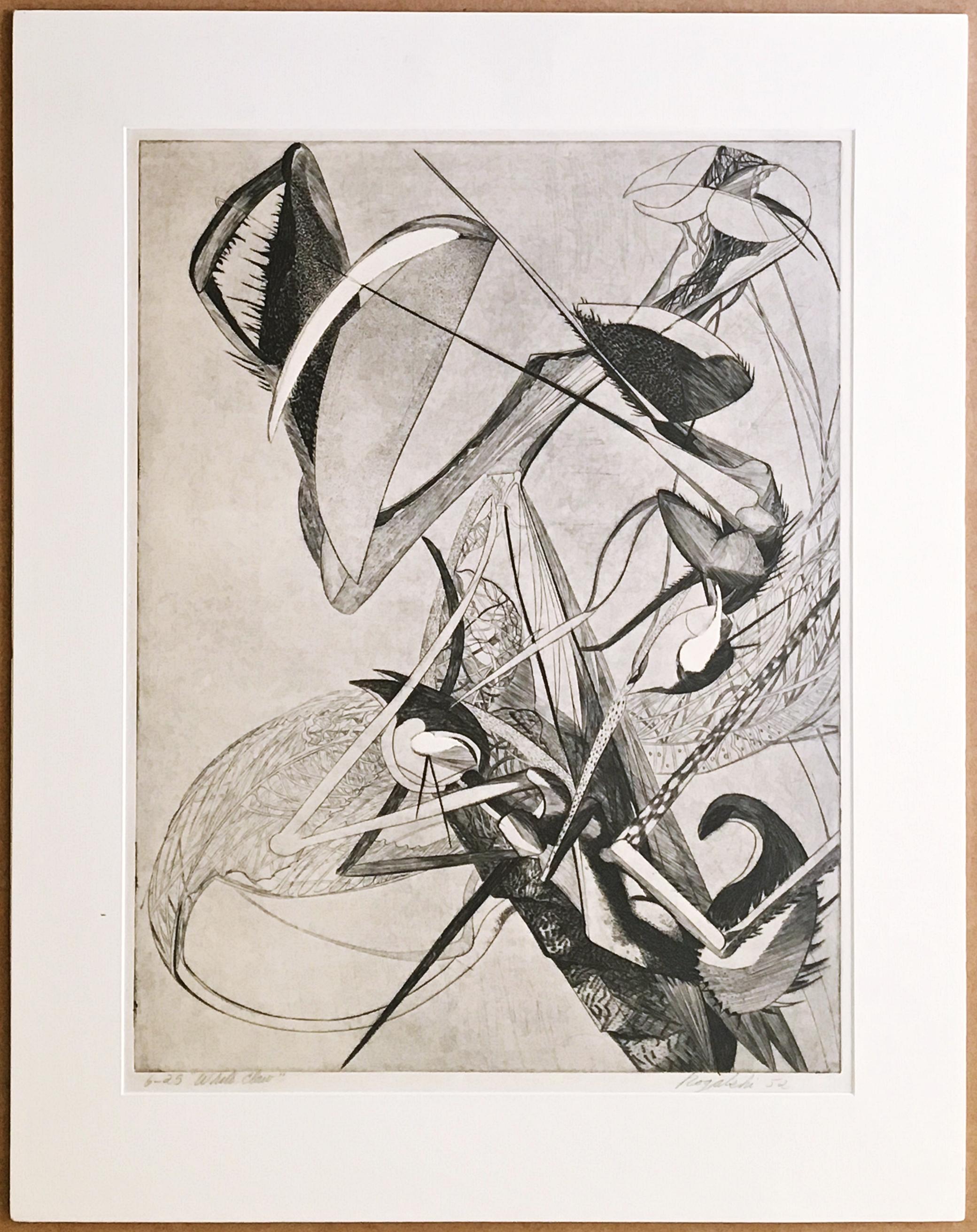 White Claw (Abstrakt), Print, von Walter Rogalski