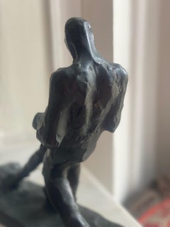 The Stone Carrier: rare German Expressionist Bronze Sculpture