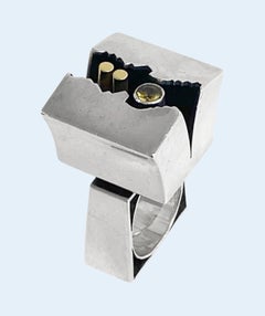 Walter Schluep Sterling silver 18K Gold Ring