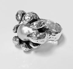 Walter Schluep Sterling Silver Pearl Ring