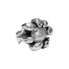 Walter Schluep Sterling Silver Pearl Ring