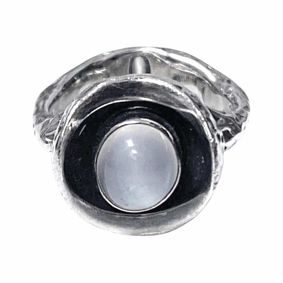 Walter Schluep Skulpturaler handgefertigter Ring aus Sterlingsilber, um 1970 (Modernistisch) im Angebot