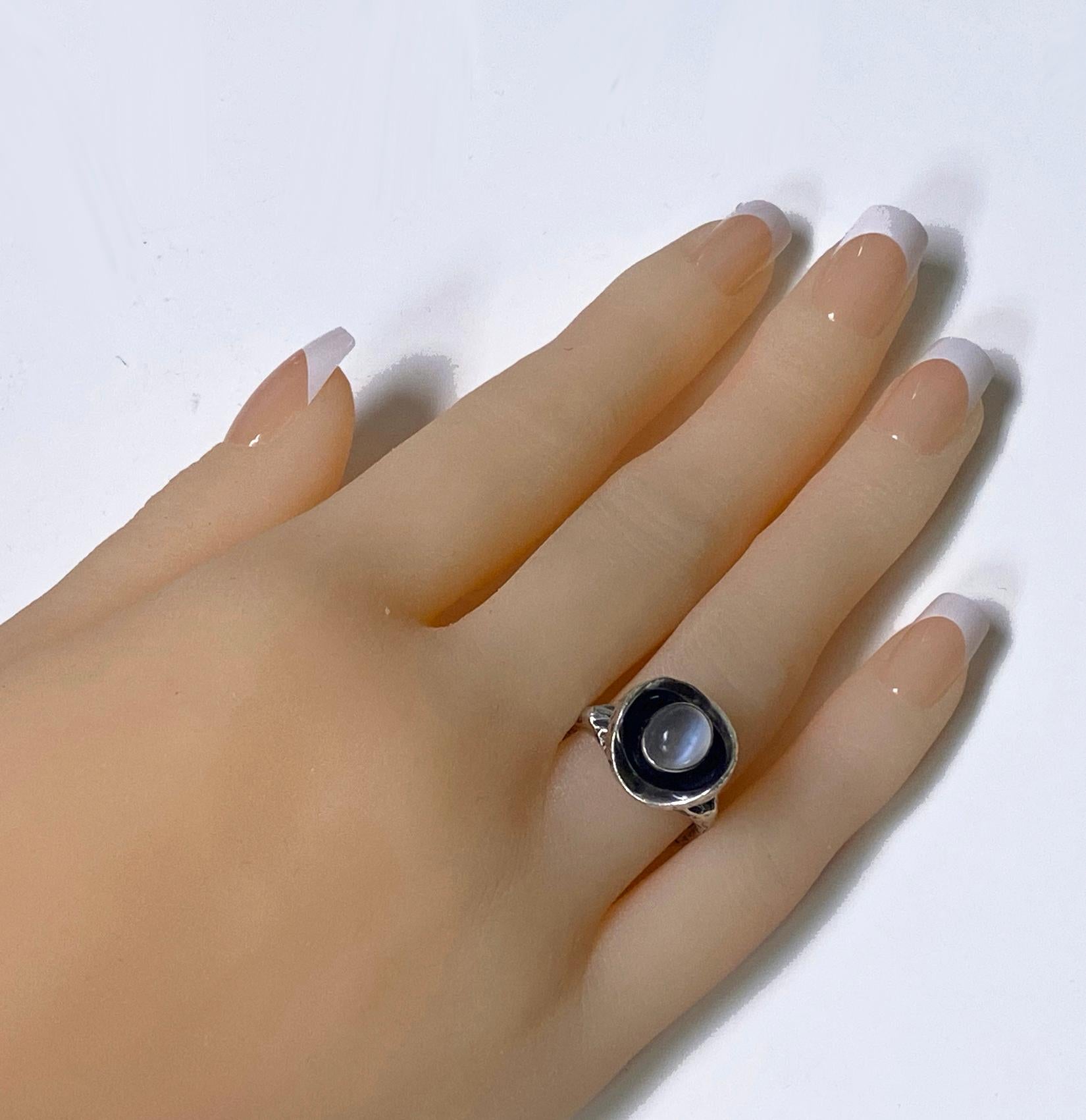 Walter Schluep Sterling Silver Sculptural handmade Ring, C.1970 2