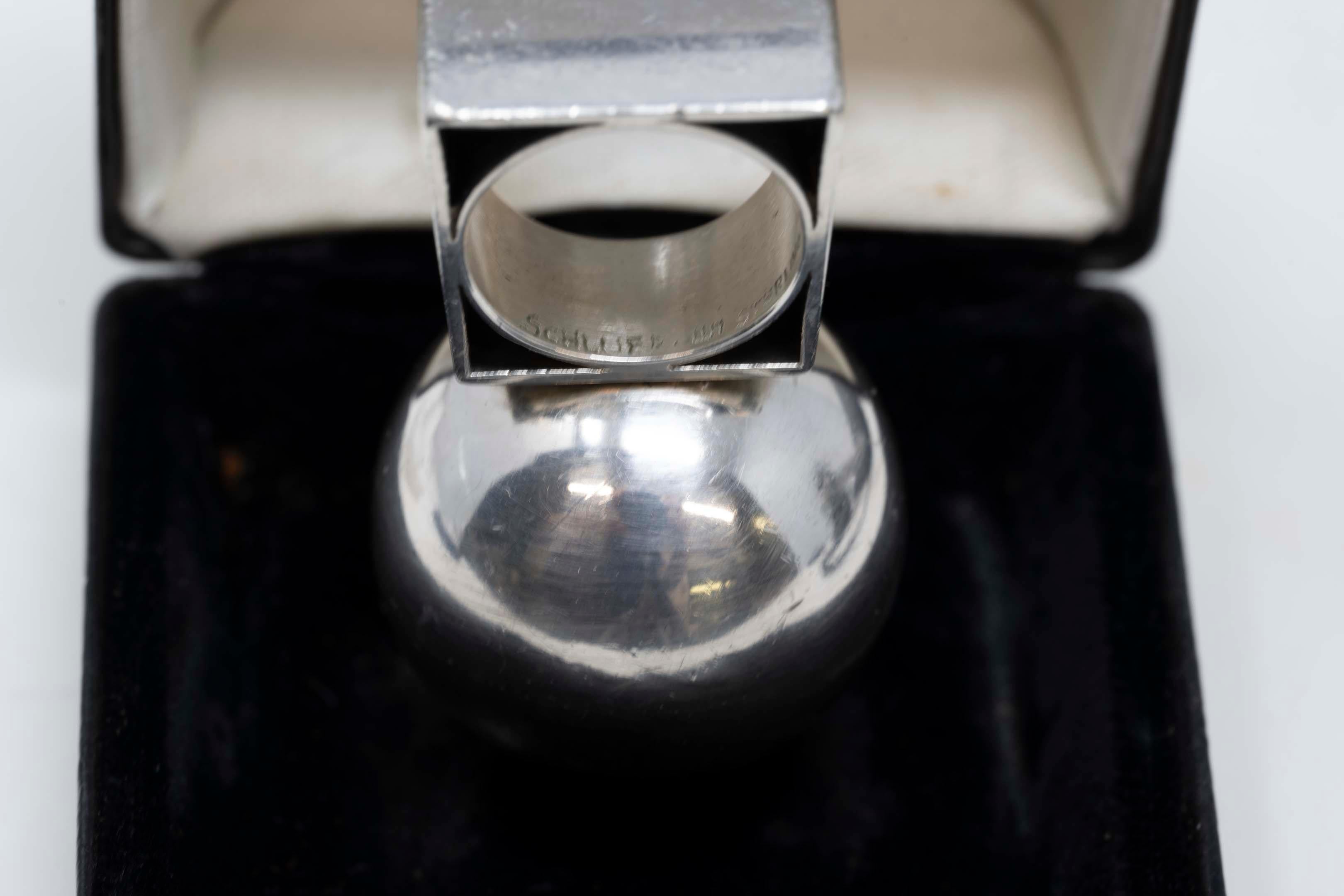 Women's Walter Schluep Sterling Silver Sphere Ring