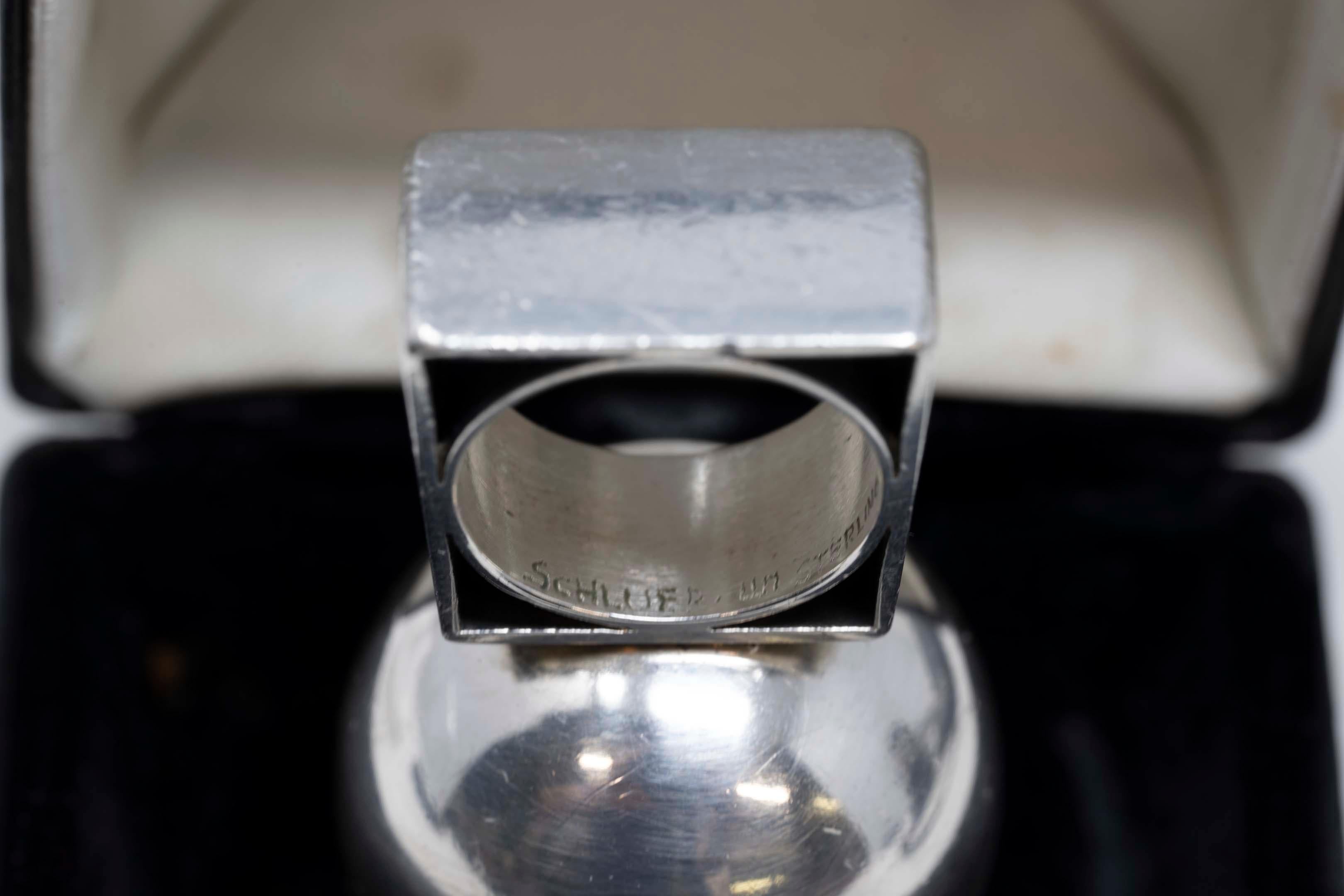 Walter Schluep Sterling Silver Sphere Ring 1