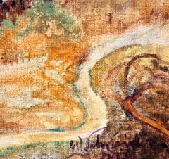 "Salève mountain" by Walter Schneider - Oil on Canvas - 67x80