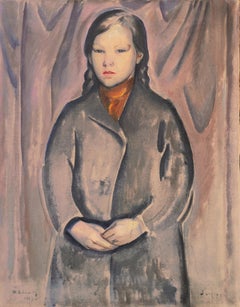 'Giovane donna che indossa una sciarpa di rame', Parigi, Salon d'Automne, Bretagna, Skagen