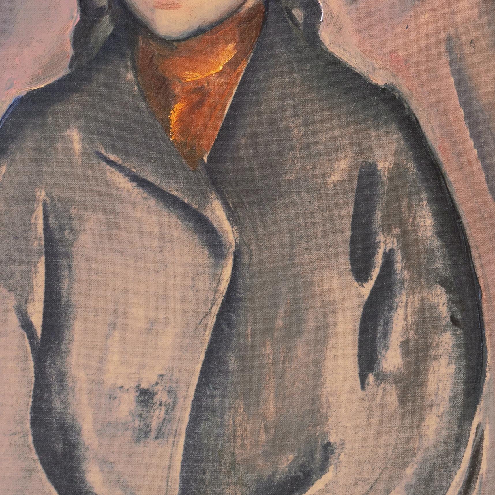 « Jeune femme portant une écharpe en cuivre », Paris, Salon d'automne, Bretagne, Skagen en vente 5