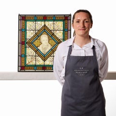 Walter Scott Antique Stained Glass Window