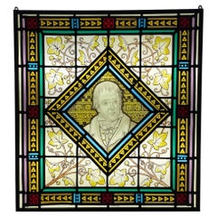 Walter Scott Antikes Buntglasfenster