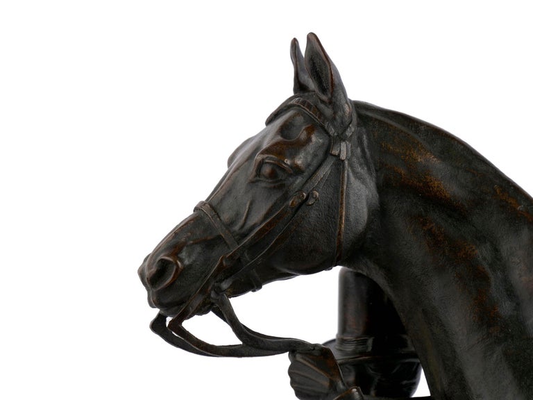 “Walter Scott” Bronze Sculpture of Racehorse by Alfred Barye, French For Sale 4