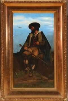 Italian Shepherd on a Rock , sign. W.S. Sparrow, 1882