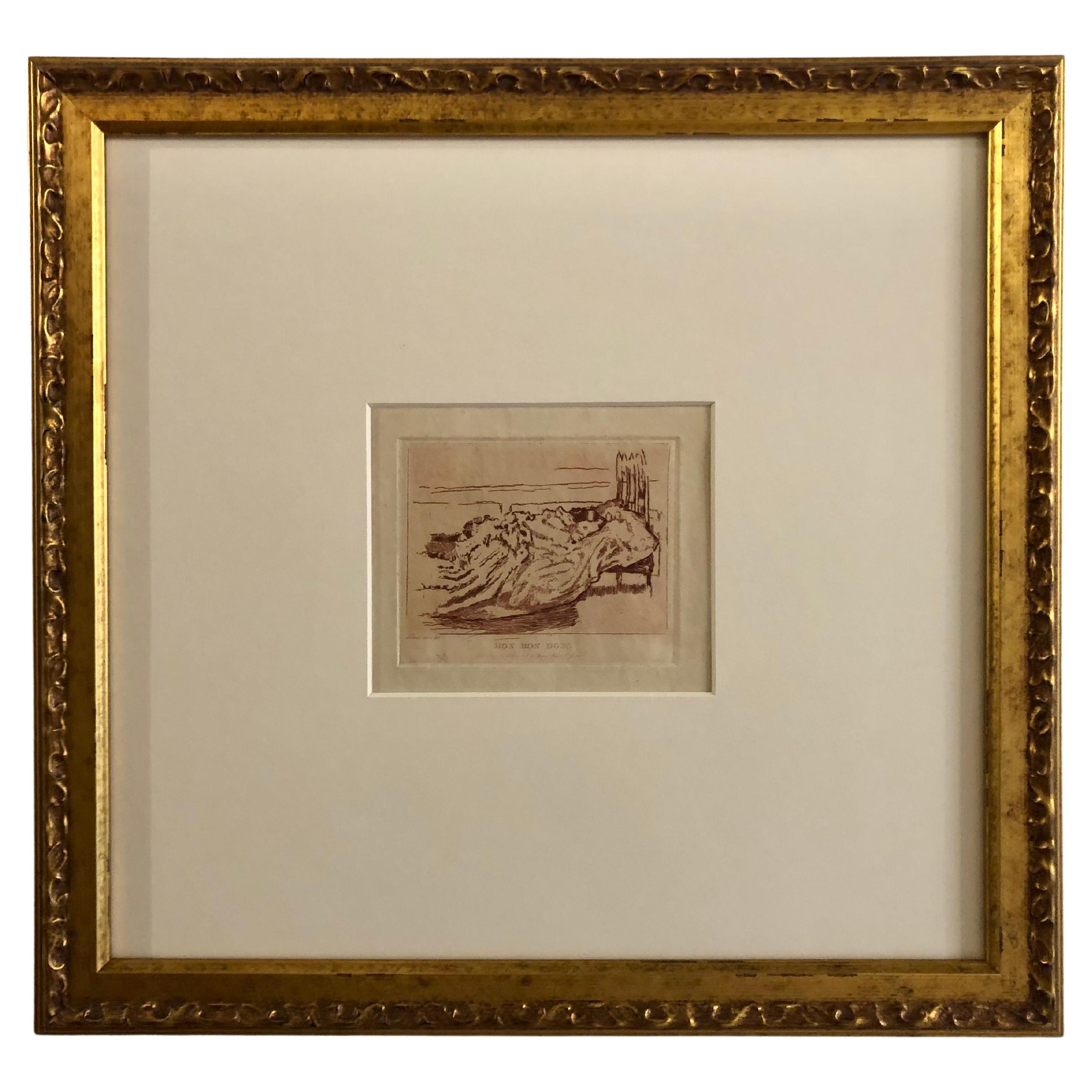 Walter Sickert, Engraving, Mon Bon Dodo, Circa 1910