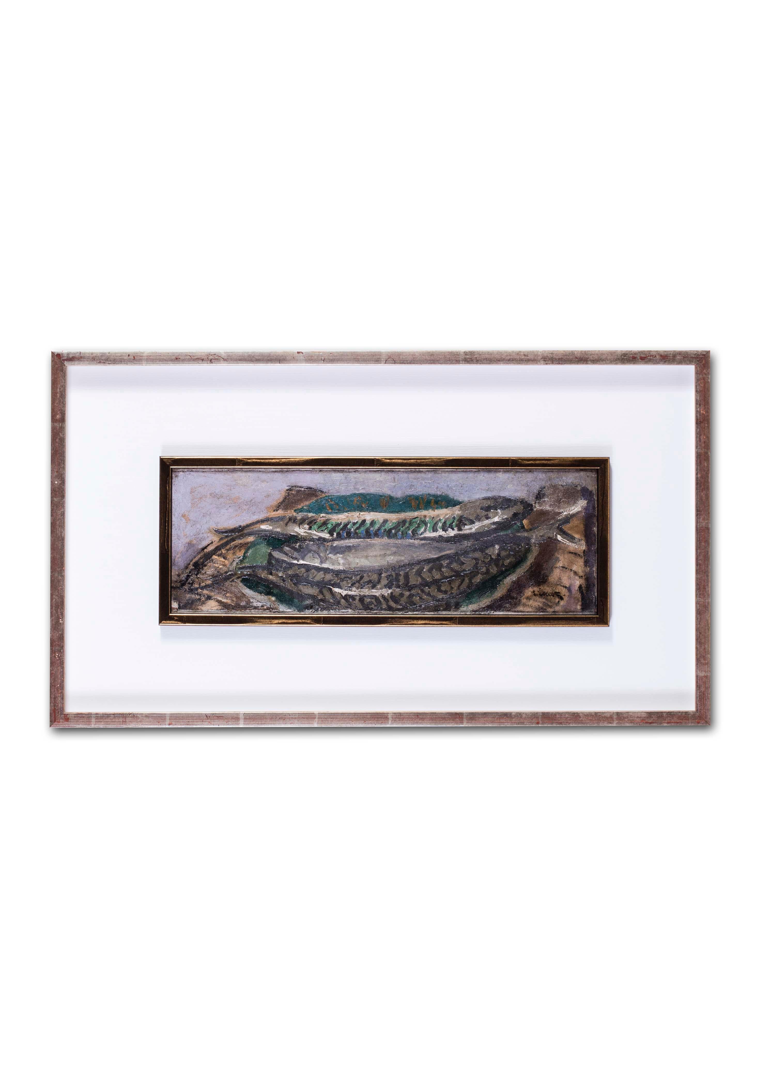 Rare peinture à l'huile de Walter Sickert représentant des maquereaux, britannique, début du 20e siècle en vente 7