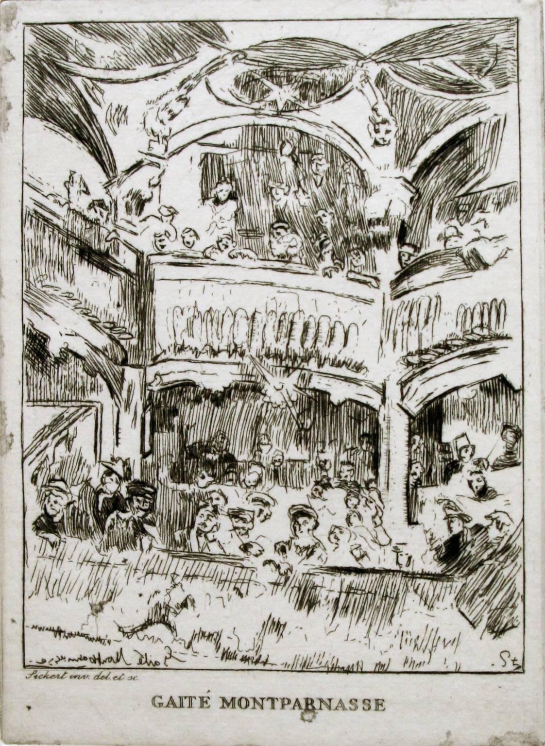 La Gaité Montparnasse. - Print by Walter Sickert