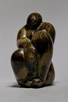 Mid-Century Ceramic Sculpture of a Seated Female, Cleveland School Artist
