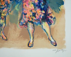 Musikantentruppe - Handsignierte Lithographie