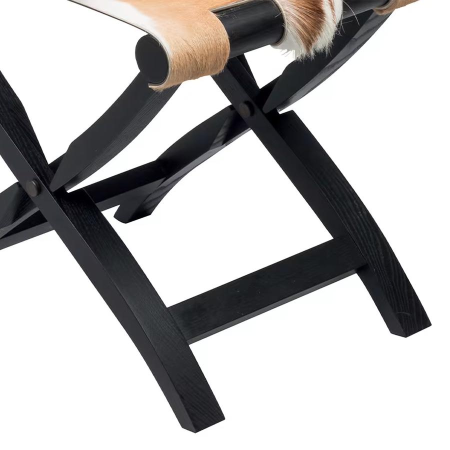 italien Tabouret pliant noir Walter Springbok en vente