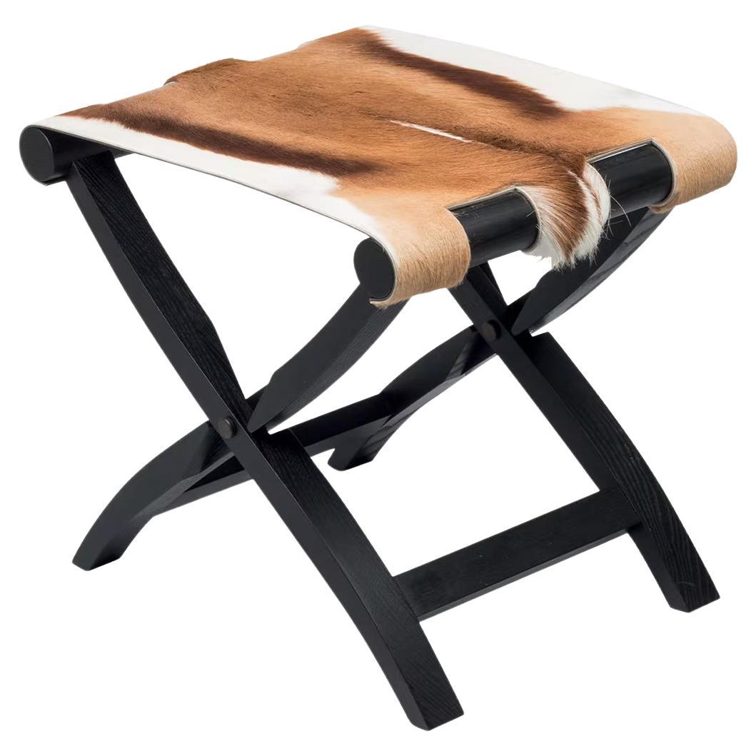 Tabouret pliant noir Walter Springbok en vente