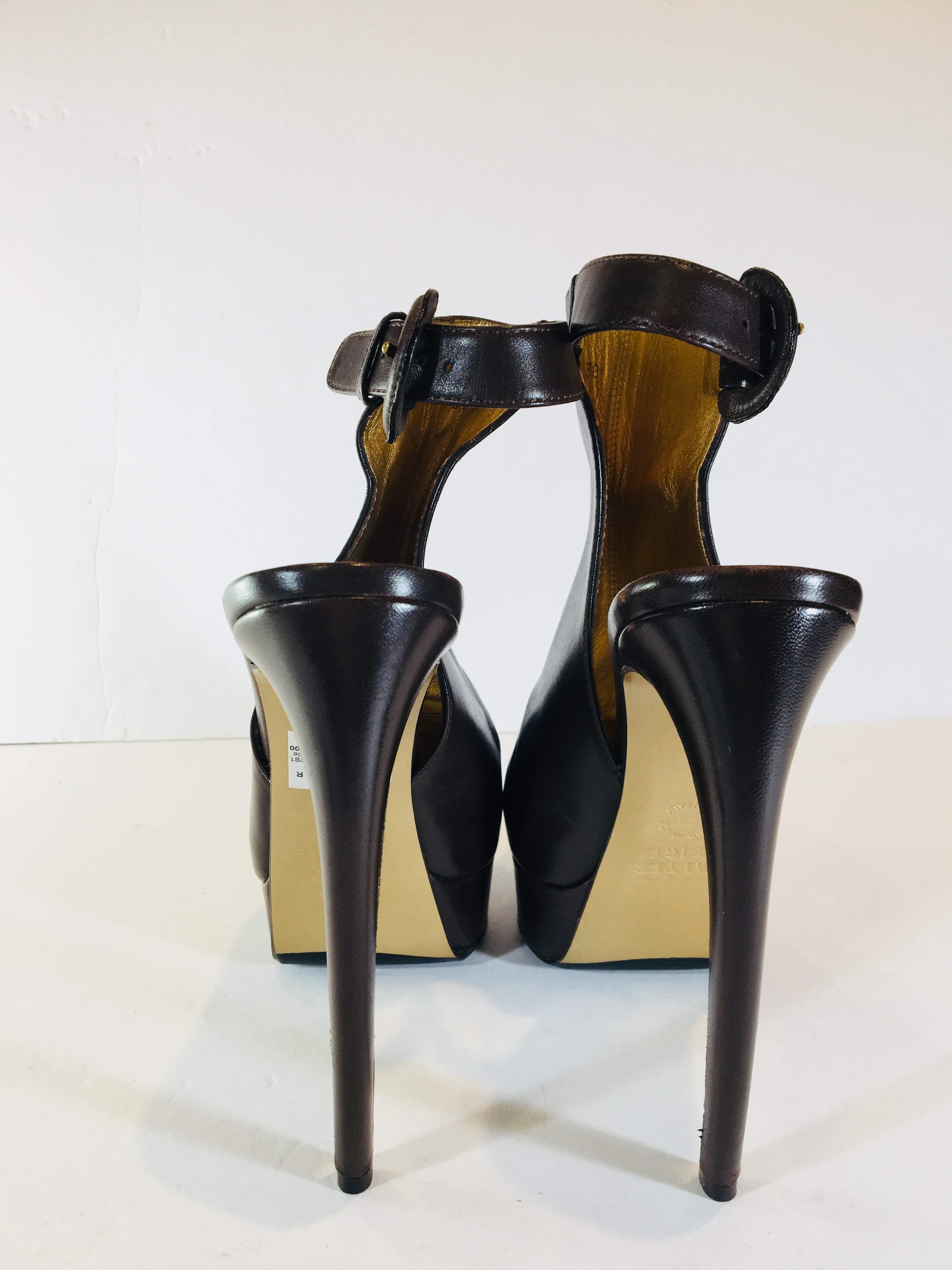 Black Walter Steiger Platform Heels 