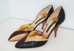 Walter Steiger Python Tricolor Heels. Size 39 1/2 (EU)