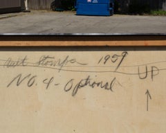 Walter Stomps Signed 1959 “Seated Nude” Oil on Canvas Abstract Painting