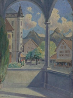 Walter Thomas Watling (1885-1956) - Oil, Schwyz, Switzerland