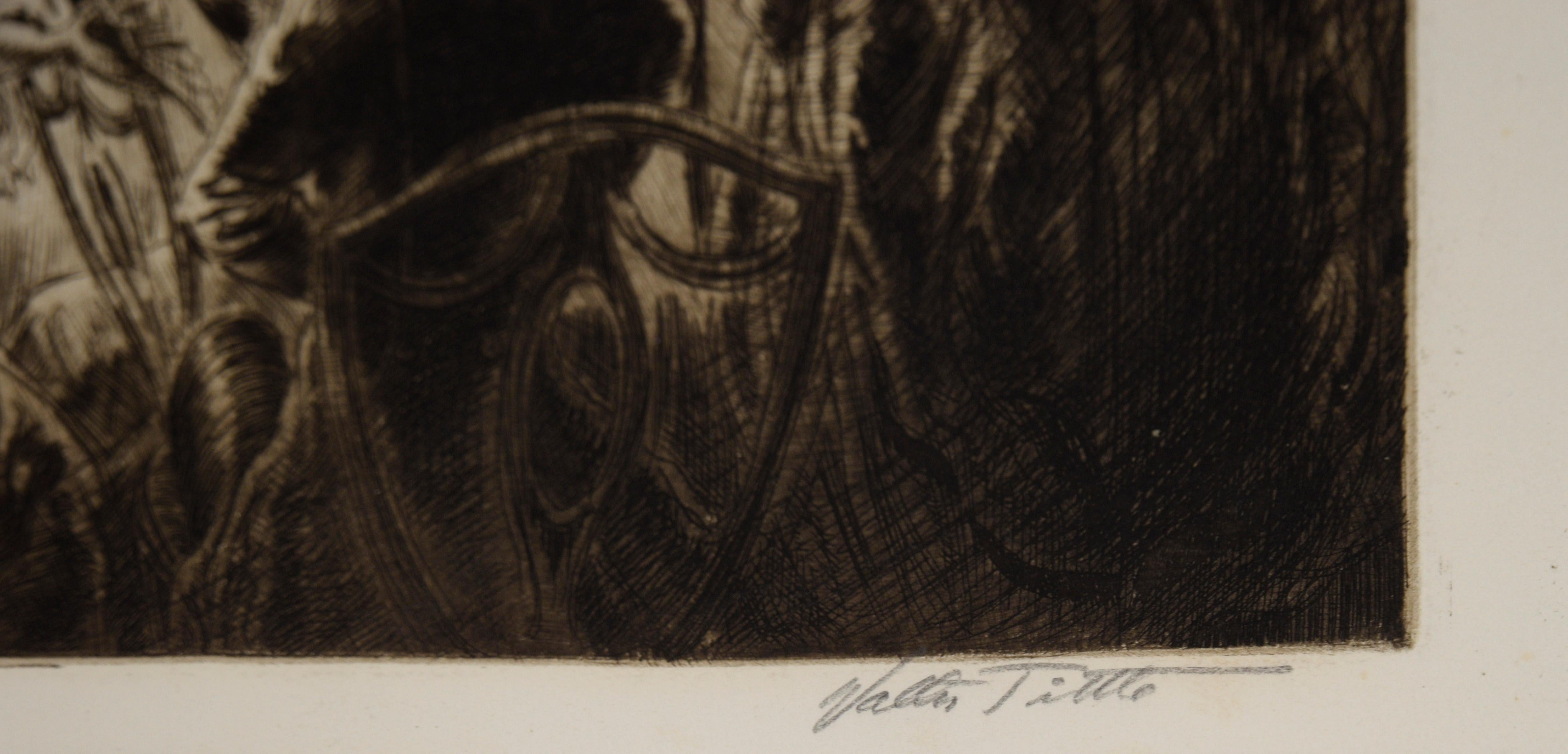 El dique de Lady Washington - 1932 Aguafuerte sobre papel en venta 5