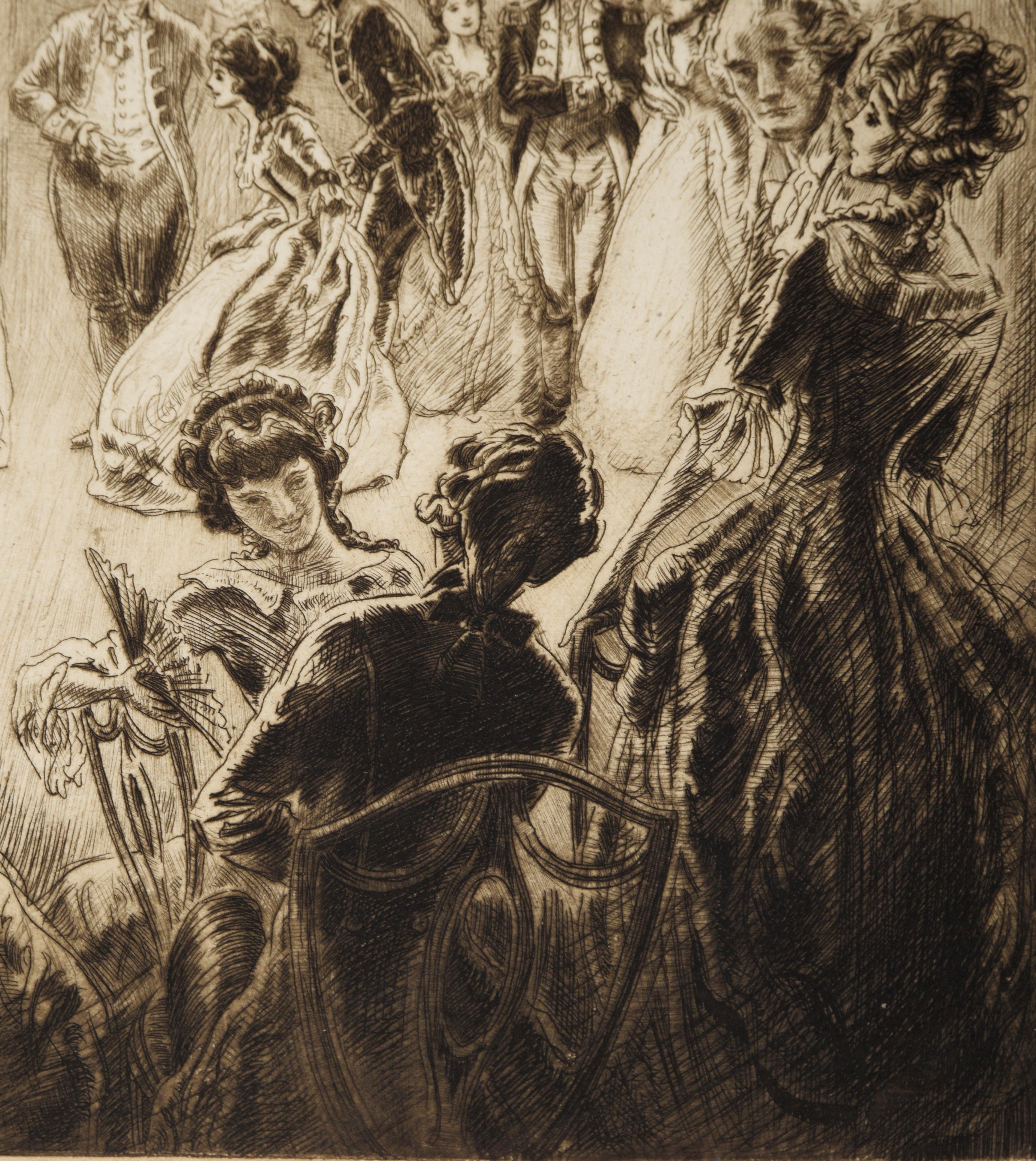 El dique de Lady Washington - 1932 Aguafuerte sobre papel en venta 2