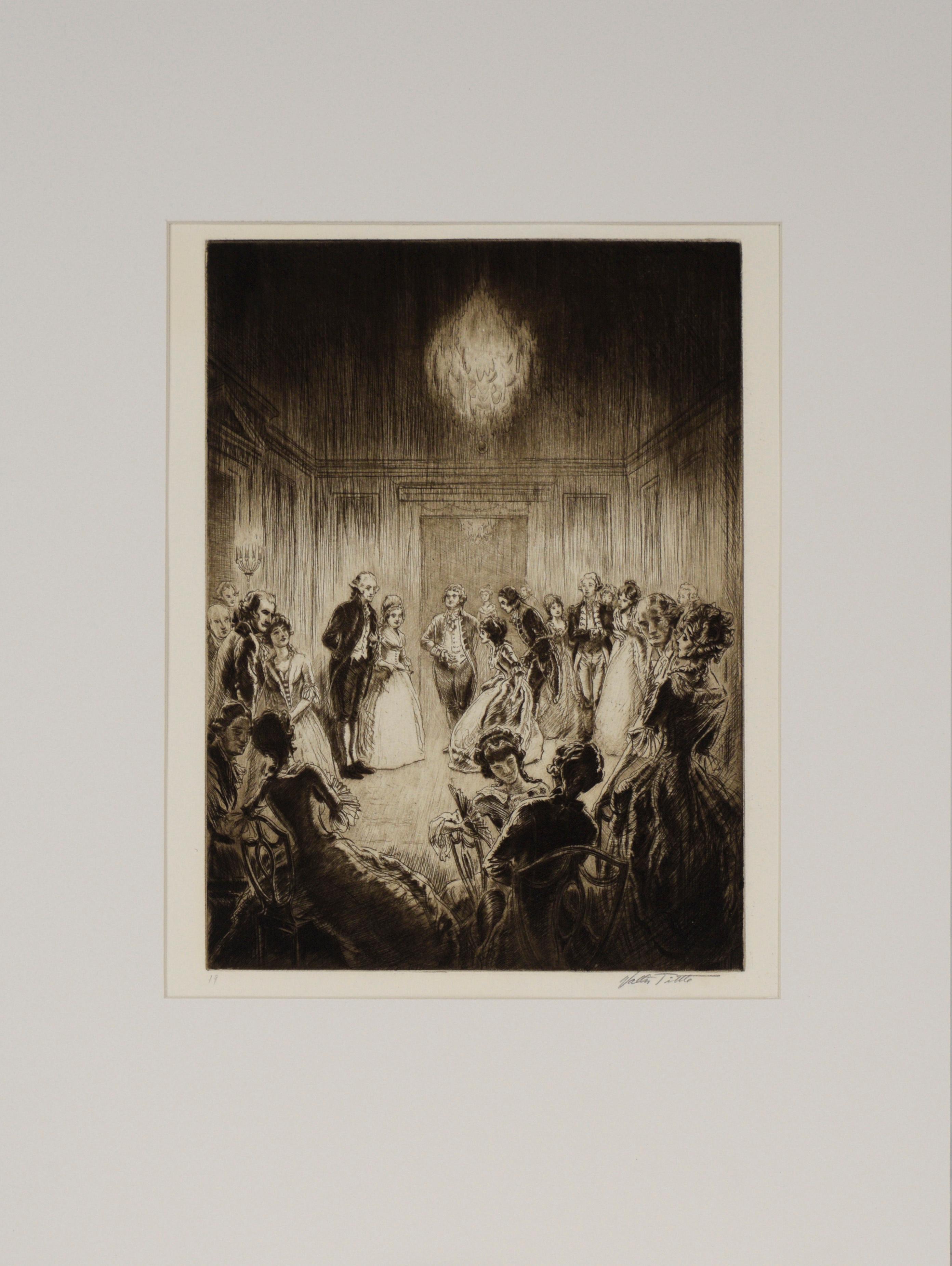 El dique de Lady Washington - 1932 Aguafuerte sobre papel