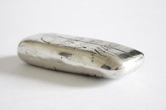 Little Traces by Walter Valentini 1985 Pewter Abstract Sculpture