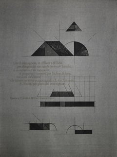 Nippur Temple - Original Etching by Walter Valentini - 1976