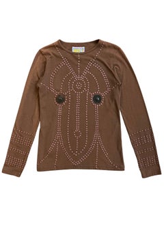 Walter Van Beirendonck Brown Rubber Nipple Top