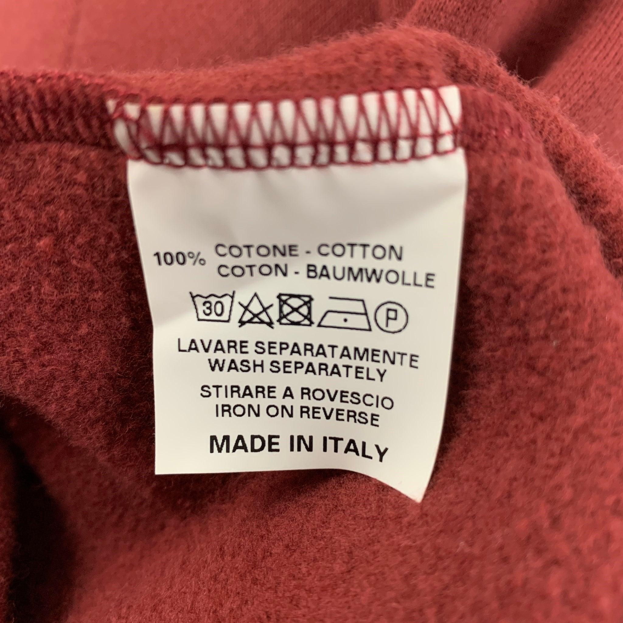 Men's WALTER VAN BEIRENDONCK FW21 Size L Bear Applique Cotton Crew-Neck Sweatshirt For Sale