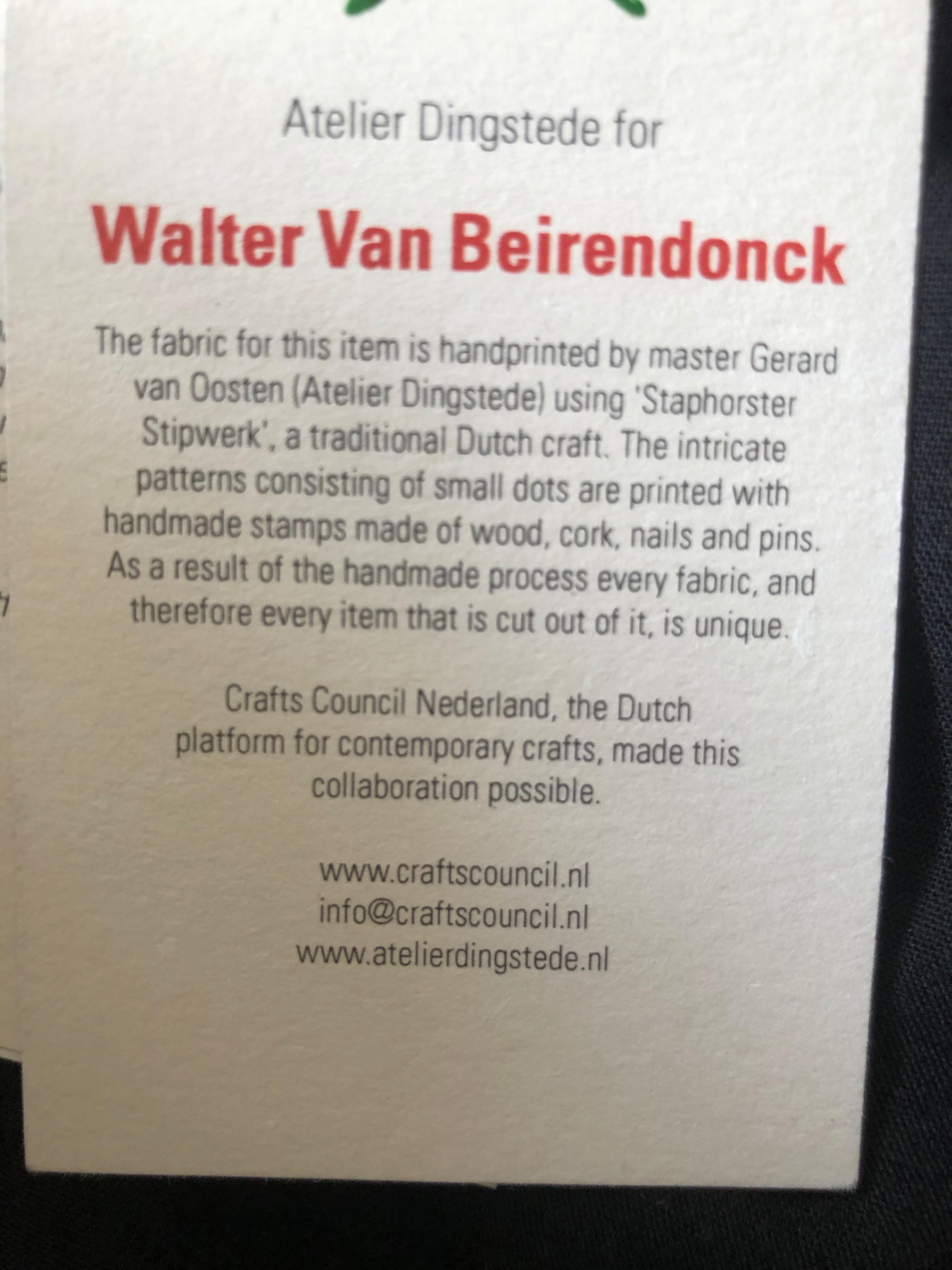 Walter van Beirendonck Men's Hand Printed Folk Art Jacket New / Tags SS 2017 For Sale 3
