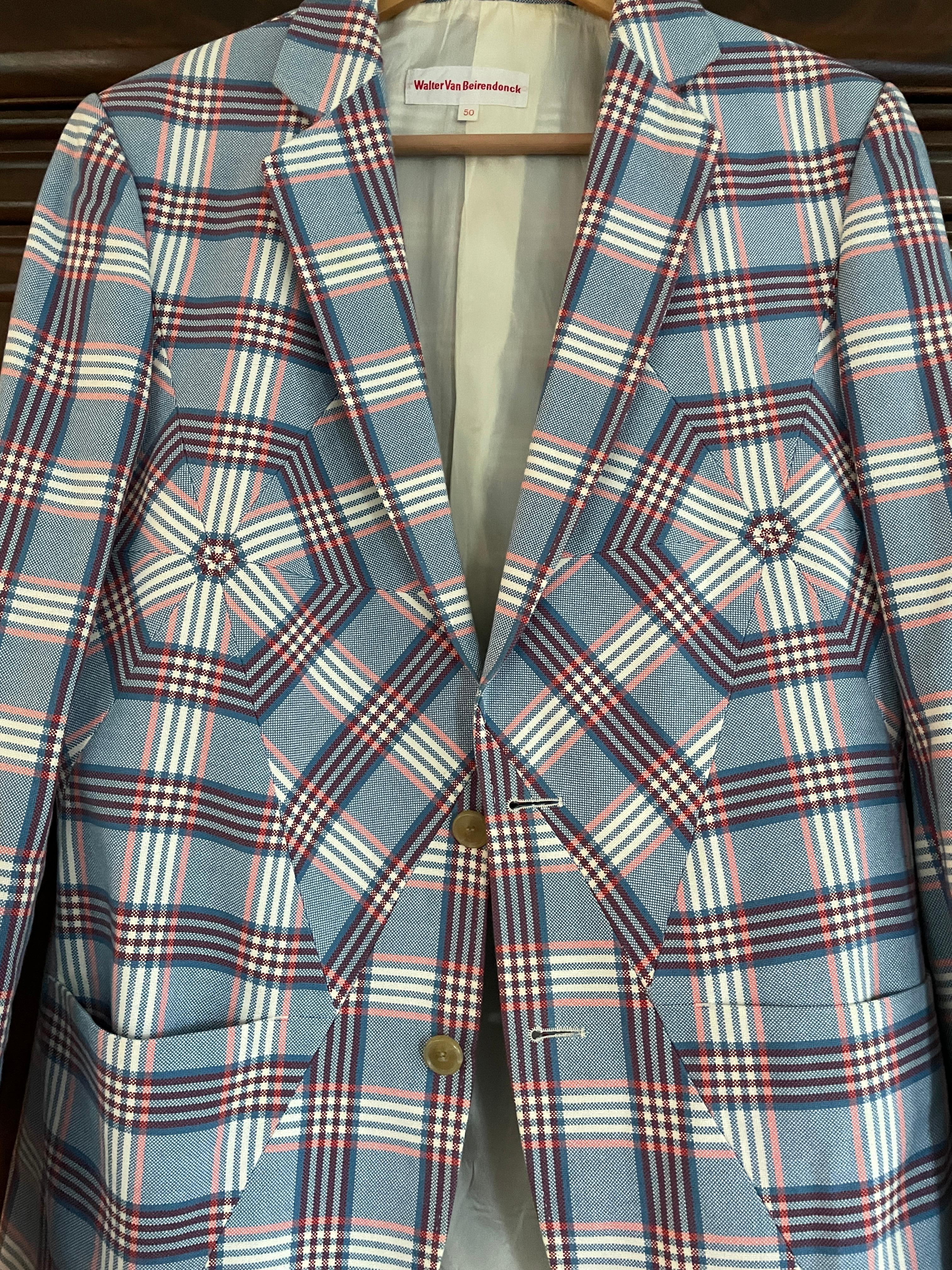 Walter van Beirendonck Men's Plaid Suit . Jacket and Pants
I was photographed in this at the CFDA Awards by Bill Cunningham and Featured in the NYTimes Sunday Styles wearing it.
I'll add the Style section photo as soon as I find it.
Sadly , I will
