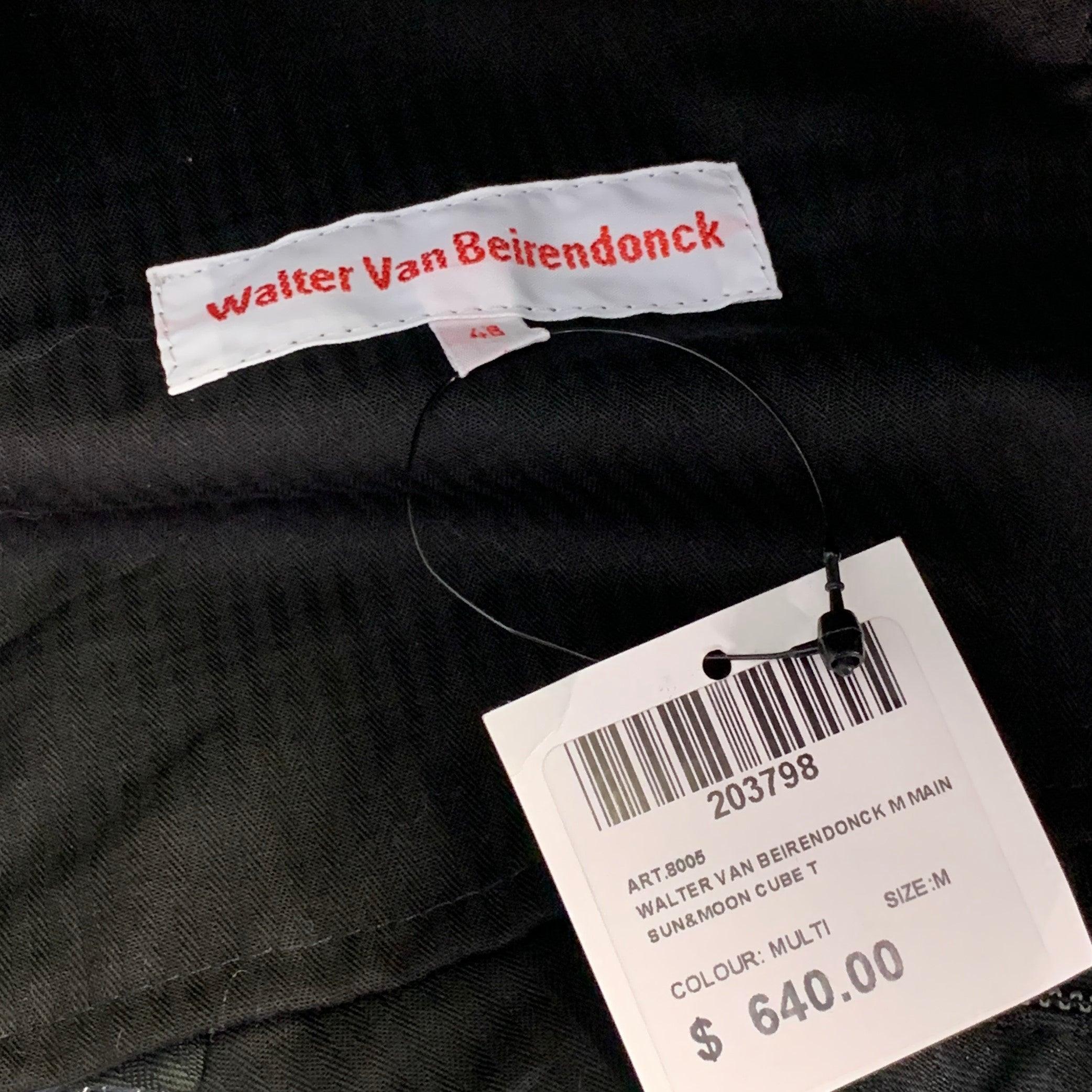 Argent WALTER VAN BEIRENDONCK Pantalon habillé en laine mélangée argentée Taille 32 en vente