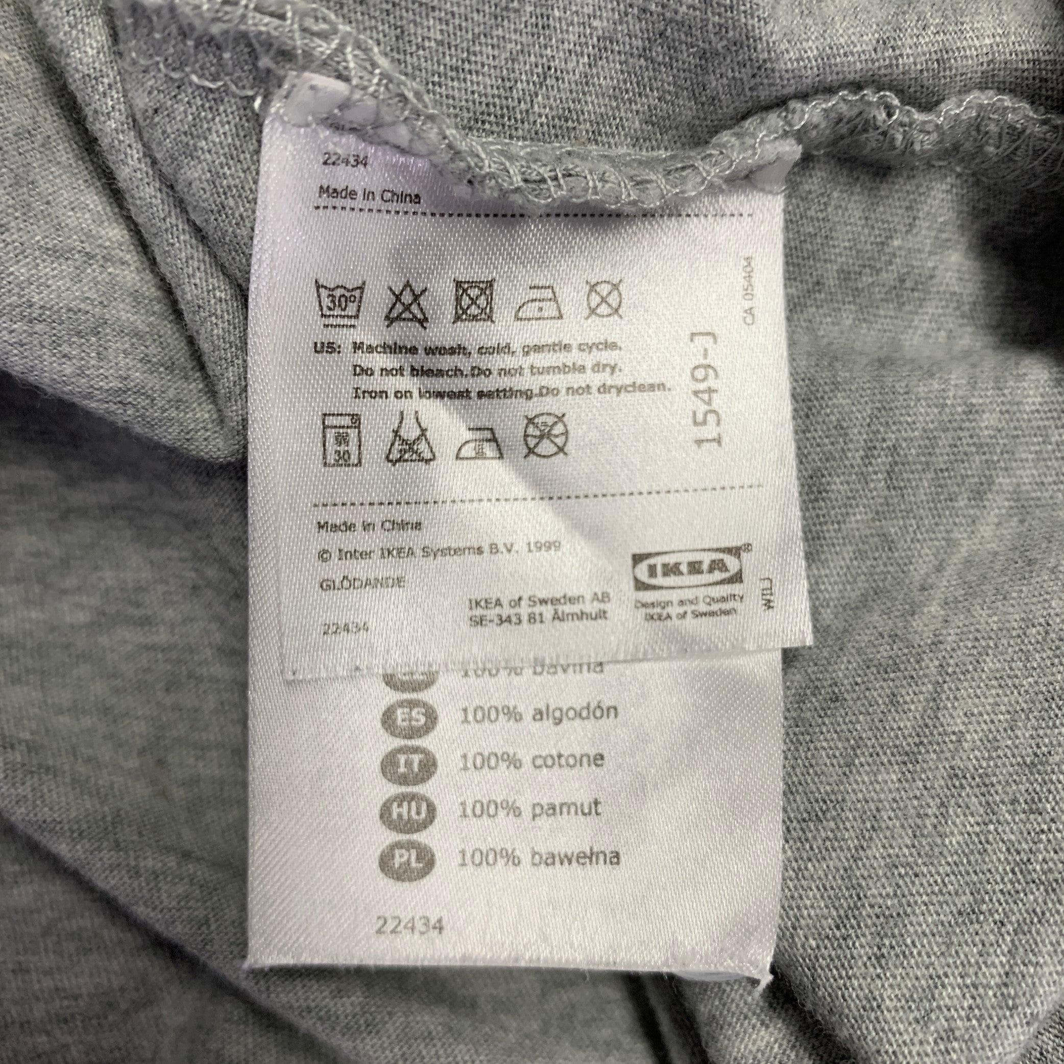 WALTER VAN BEIRENDONCK Size S Grey Multi Color Graphic Cotton T-shirt For Sale 1