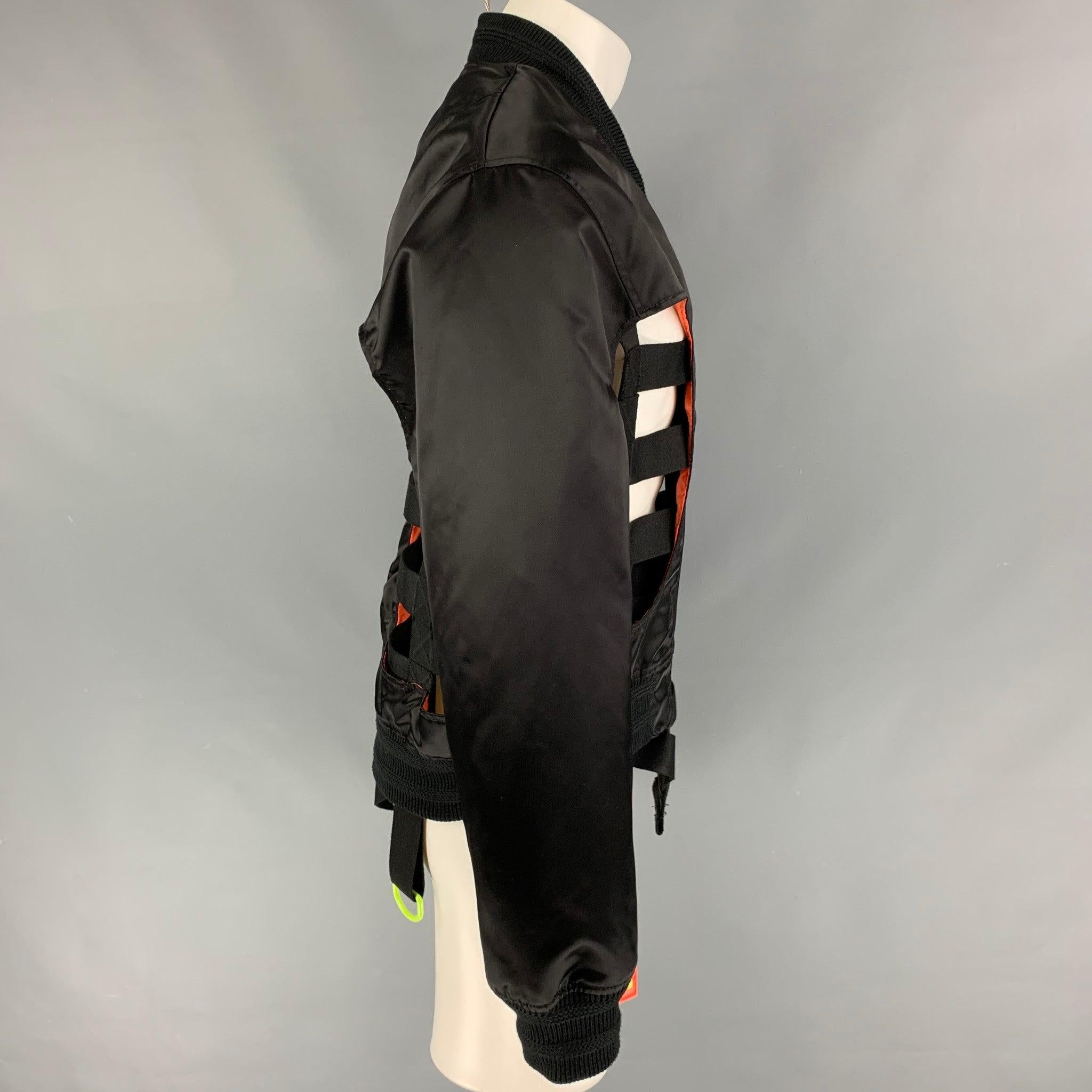 WALTER VAN BEIRENDONCK SS 19 Wild is The Wind Collection Polyester Bomber Jacket In Excellent Condition For Sale In San Francisco, CA
