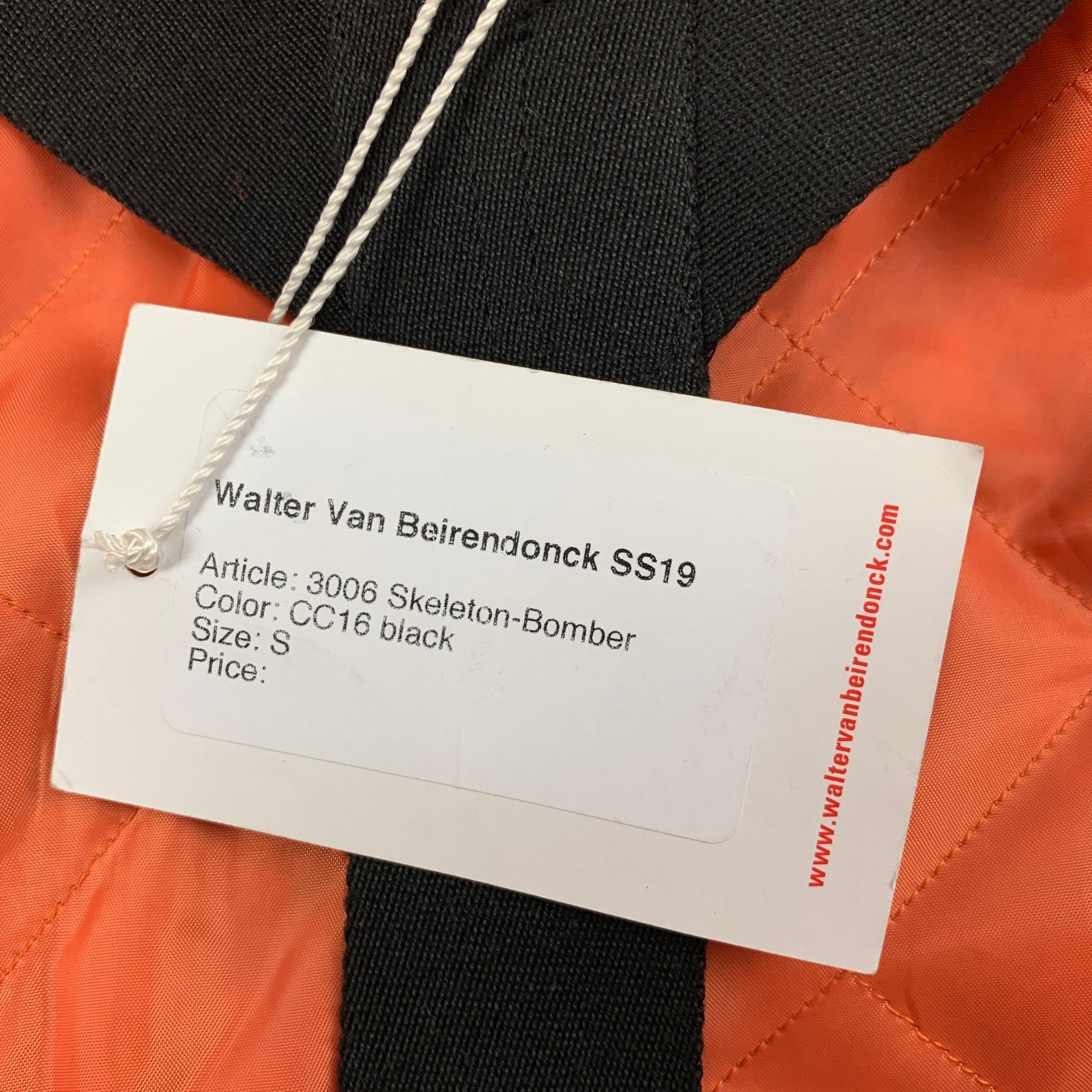WALTER VAN BEIRENDONCK SS 19 Wild is The Wind Collection Polyester Bomber Jacket For Sale 4