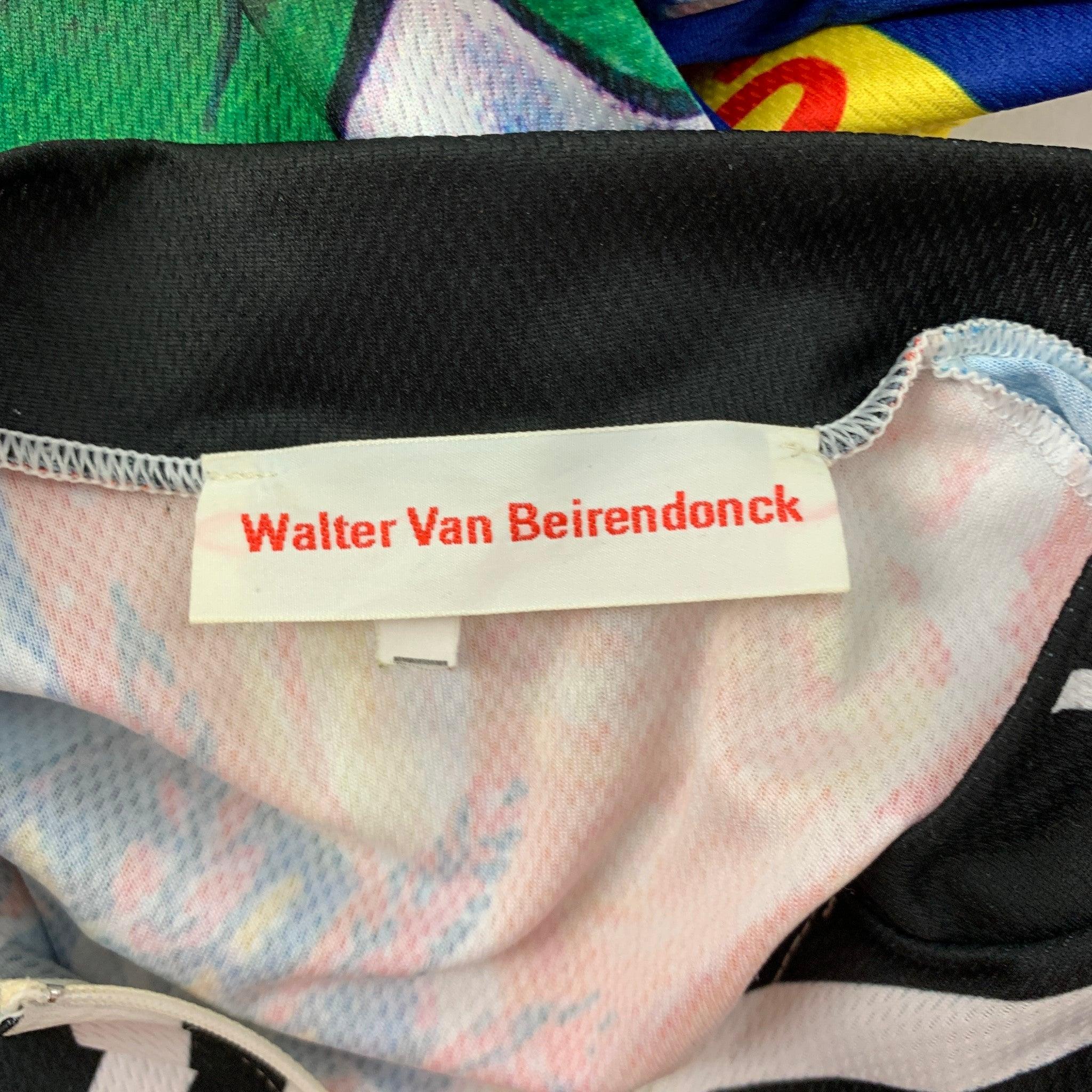 WALTER VAN BEIRENDONCK SS15 Size S Multi-Color Scooter Laforge Jersey Bike Top For Sale 2
