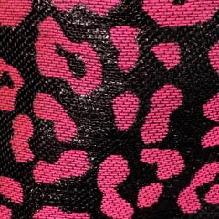WALTER VAN BEIRENDONCK SS22 Größe 38 Regular Scharfer Blazer Schwarz Hot Pink Sportmantel