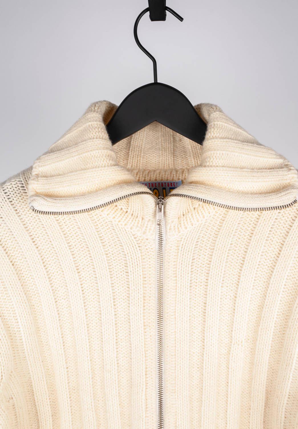 Check my other listings. Have many more designer clothes for sale. Open to any offers.
Item for sale is 100% genuine Walter Van Beirendonck full zip Men Sweater, S1089, ASH3
Color: cream
(An actual color may a bit vary due to individual computer