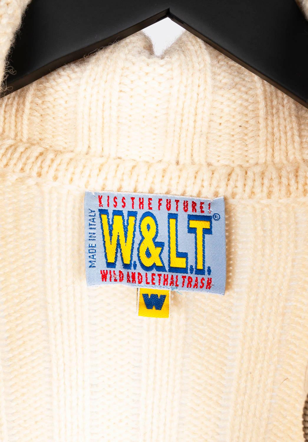 Walter Van Beirendonck Sweater full zip Men Heavy Knit Size L, S1089 For Sale 1