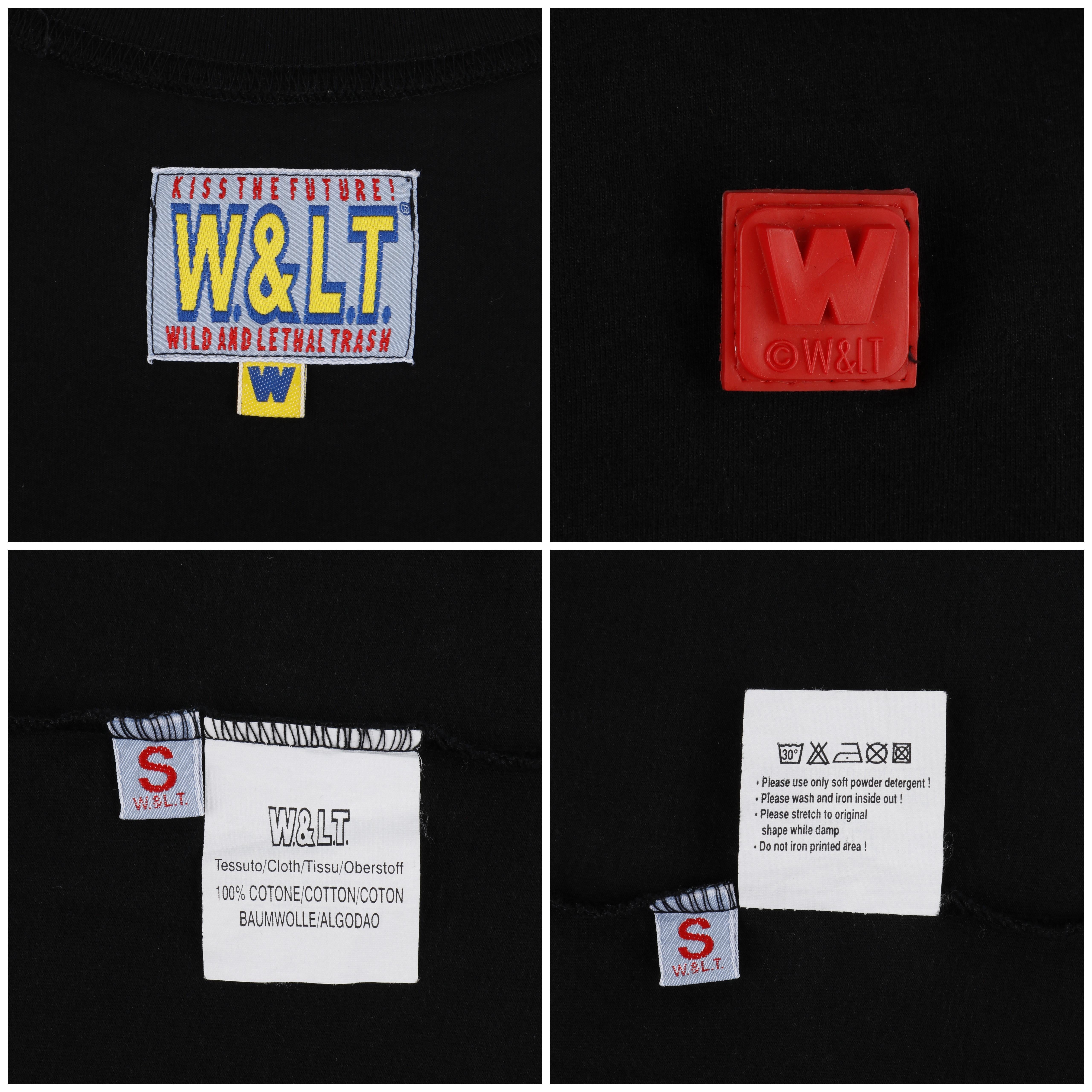 WALTER VAN BEIRENDONCK Wild & Lethal Trash ca. 1990er Jahre Asymmetrisches zweifarbiges Top im Angebot 3